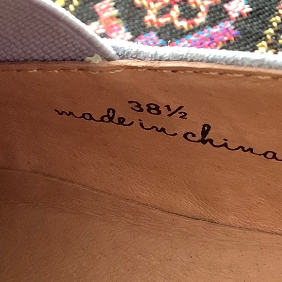 Joie Huxley slip-on suede woven suede leather sneaker 38.5 / 8 - Picture 4 of 8